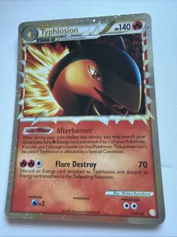 Pokemon TCG | TYPHLOSION | Prime Holo Rare 110/123 Heart Gold Soul Silver | LP - Image 1