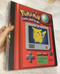 Vintage Pokemon Pikachu 3 Ring Binder Gotta Catch 'Em All Nintendo 1999 - Image 1