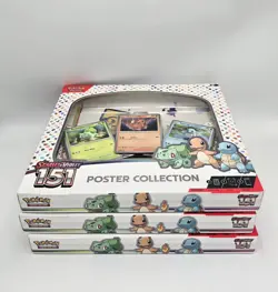 Lot of 3 Pokemon TCG Scarlet & Violet 151 Poster Collection Boxes Factory Sealed - Image 2