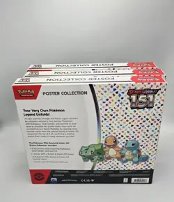 Lot of 3 Pokemon TCG Scarlet & Violet 151 Poster Collection Boxes Factory Sealed - Image 4