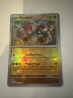 Groudon 049/131 Pokemon TCG Prismatic Evolutions Master Ball Pattern - Image 1