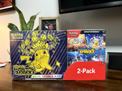 Pokemon Surging Sparks ETB & Booster Bundle Costco 2-Pack. Factory Sealed - Image 1
