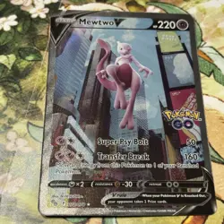 Mewtwo V (Alternate Full Art) Ultra Rare Pokemon GO 072/078 Mint Clean 💎 - Image 1