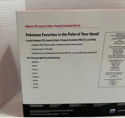 Pokemon TCG, Prismatic Evolutions, 8 Mini Tins Display, Costco Exclusive, Promos - Image 3