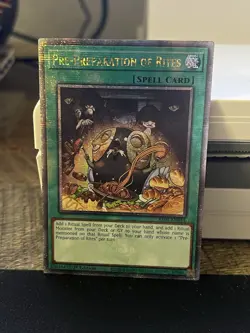 Pre-Preparation of Rites (Quarter Century Secret Rare) RA01-EN055 NM Yugioh - Image 1