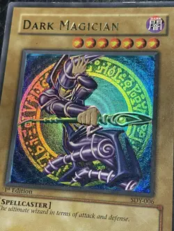 Yugioh Dark Magician SDY-006 1st Edition North American Glossy Foil Shift - Image 2