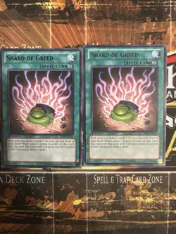 Yu-Gi-Oh! Shard of Greed Black Rare x2 Set 1st Edition - Image 1