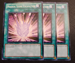 Yu-Gi-Oh! Magical Stone Excavation Common SDDC-EN030 1st Edition x 3!!! - Image 1