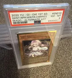 YuGiOh GHOST REAPER & WINTER CHERRIES #MAGO-EN010🔥PSA 8🔥1st ED-ALTERNATE ART - Image 4