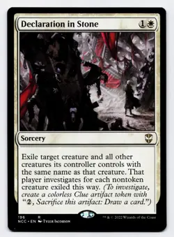 Declaration in Stone [196] NCC Rare Non-Foil [MTG Card English] - Image 1