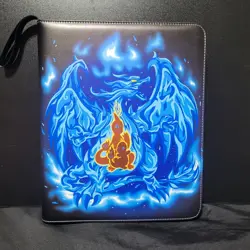Pokemon Trading Card Binder Featuring Charizard & Bulbasaur - Image 1