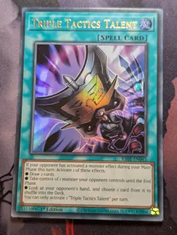 Triple Tactics Talent RA01-EN063 Ultra Rare 1st Edition YuGiOh TCG Card NM - Image 1