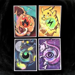 Trading Card Pokemon CCG Card Sleeves 67X92mm Iridescent Standard Size - Image 1