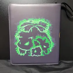 Pokemon Trading Card Binder Featuring Charizard & Bulbasaur - Image 3