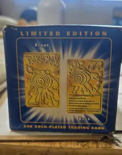 1999 Pokemon 23K Gold-Plated Trading Card Poliwhirl Limited Edition - Image 3