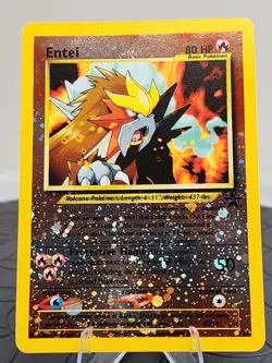 Pokemon Entei #34 Reverse Holo Rare Trading Card Black Star Promo Near Mint - Image 2