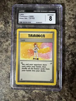 CGC 6 Nidoran 55/102 Shadowless 1999 Pokemon Base Set WOTC Card - Image 1