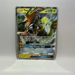 Pokemon TCG SM Guardians Rising Tapu Koko GX Holo Card 47/145 Ultra Rare - Image 1