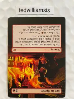 Past in Flames MtG Innistrad Hand Painted Altered Art Extended & Borderless - Image 4