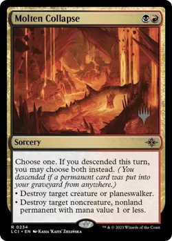 Molten Collapse NM #234 Promo Pack: The Lost Caverns of Ixalan MTG - Image 1