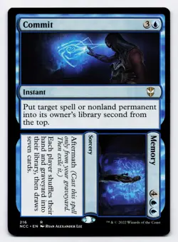 Commit Memory [216] NCC Rare Non-Foil [MTG Card English] - Image 1