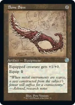 Bone Saw (Schematic) -Foil Near Mint MTG - Image 1