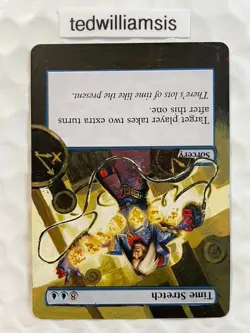 Time Stretch MtG 10th Edition Hand Painted Altered Art Extended & Borderless - Image 4