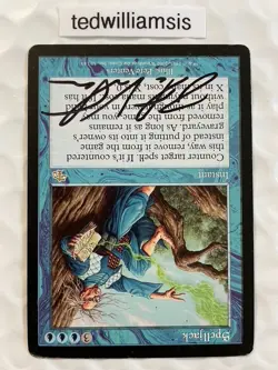 Spelljack MtG Judgment Regular Signed Autographed Pete Venters Moderately Played - Image 4