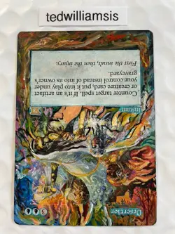Desertion MTG Core Set 6th Edition Painted Altered Art Extended & Borderless - Image 4
