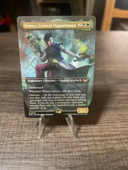 Winter, Cynical Opportunist Borderless Foil - DSC 0007 - NM - MTG Magic - Image 1