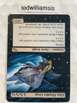 Glen Elendra Liege MtG Shadowmoor Hand Painted Altered Art Extended & Borderless - Image 4