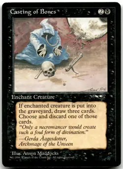 MTG Casting of Bones (Hooded Figure) C Alliances 3 LP - Image 1