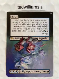 Oona, Queen of the Fae MtG Shadowmoor Painted Altered Art Extended & Borderless - Image 4