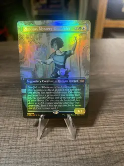 Zimone, Mystery Unraveler 0008 Foil Mythic Borderless Duskmourn MTG Near Mint - Image 1