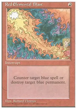RED ELEMENTAL BLAST x1 mtg EX/NM 4th Edition 1 Common - Image 1