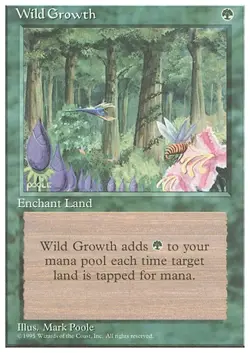 WILD GROWTH x4 mtg LP 4th Edition 4 Common - Image 1
