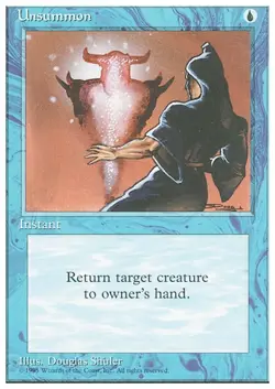 UNSUMMON x4 mtg EX/NM 4th Edition 4 Common - Image 1