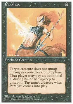 PARALYZE x4 mtg EX/NM 4th Edition 4 Common - Image 1