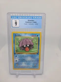 Shellder 1999 Pokemon Fossil Unlimited #54 54/62 CGC 9 Mint - Image 1