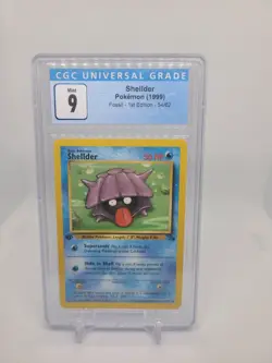 Shellder 1999 Pokemon Fossil Unlimited #54 54/62 CGC 9 Mint - Image 2