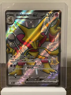 Alakazam EX 215/091 Holo Shiny Ultra Rare Paldean Fates Pokemon TCG NM - Image 1