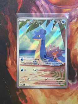 Pokemon TCG Misty's Lapras 194/182 Sv10: Destined Rivals Illustration Rare IR - Image 1