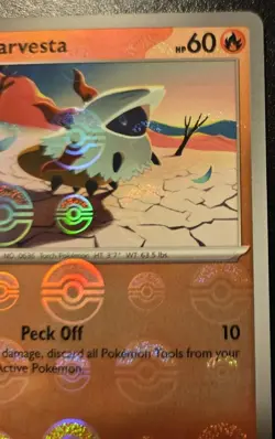 Larvesta 015/086 Poke Ball Reverse Holo Common Scarlet Violet Black Bolt Pokemon - Image 3