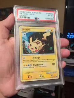 2010 Pokemon Pikachu Holo PSA 8 HGSS03 Promos - Image 2
