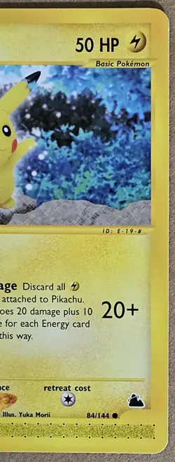 Pikachu Skyridge Non-Holo Pokemon Vintage Nintendo TCG 84/144 - Image 3