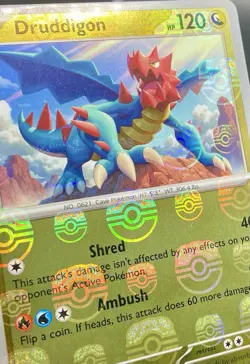 Druddigon 071/086 SV: White Flare [Master Ball] Reverse Holo Pokemon TCG NM/M - Image 3