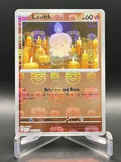 Litwick 016/086 SV: White Flare [Master Ball] Reverse Holo Pokemon TCG NM/M - Image 1