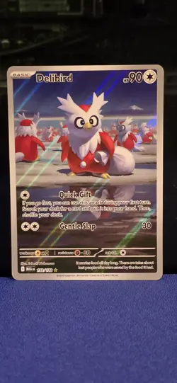 Delibird Illustration Rare Mega Evolution IR MEG 152/132 Near Mint Pokemon TCG - Image 1
