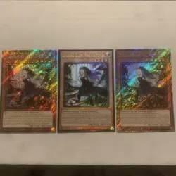 Yugioh! Guiding Quem, the Virtuous - RA04-EN043 x3 (2 platinum Secret, 1 ult.) - Image 1