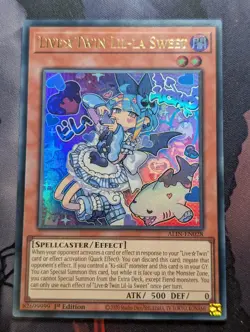 Live Twin Lil-la Sweet ALIN-EN028 Ultra Rare 1st Edition YuGiOh TCG Card - Image 1